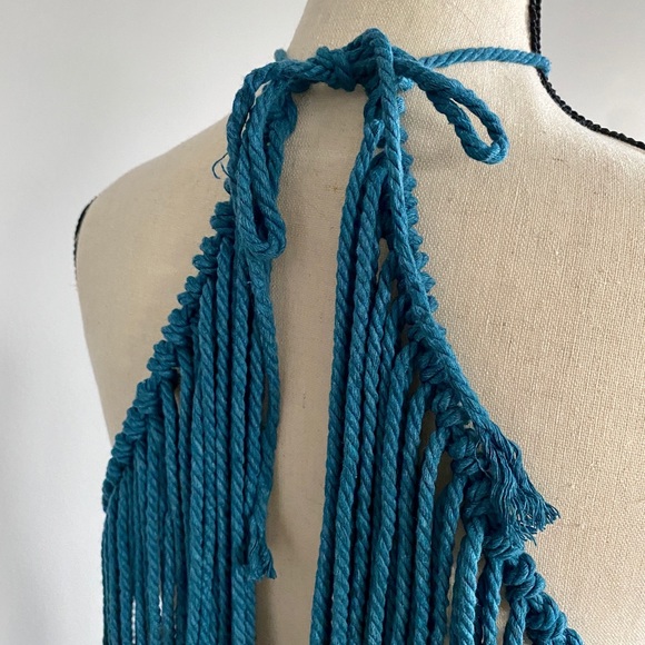 Handmade Macrame Crochet Dress Unique Small - Picture 15 of 16